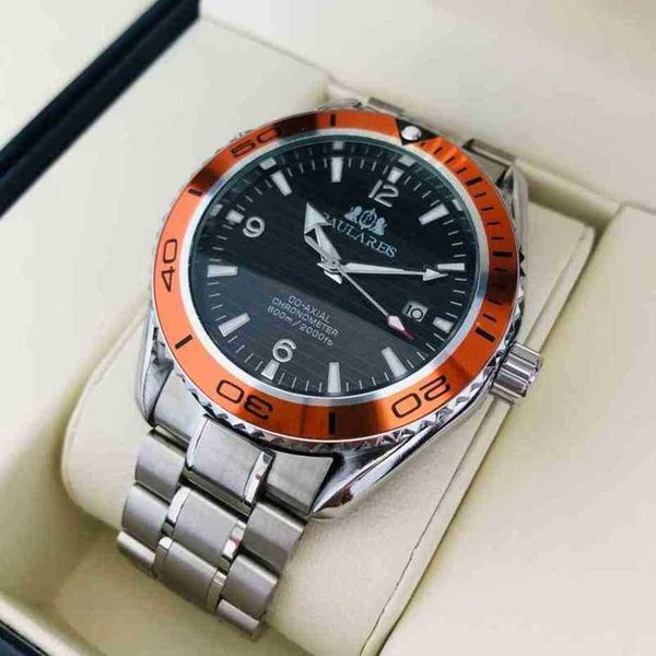 

luxury omegas watches jk8h mechanical movement seamaster prx watch quality watch designer men's mechanical band f86n, Slivery;golden
