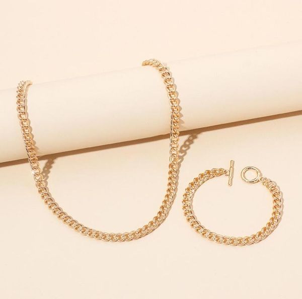 

chokers punk cuban link chain choker necklaces for women men long hip hop necklace on the neck fashion jewelry accessories friends3999975, Golden;silver