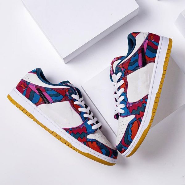 

parra x dunks low shoes dh7695-600 sneakers from women and men us size 5-11 eur 36-45, Black