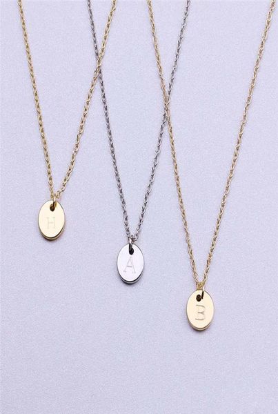 

personalize az 26 alphabet letter necklace with card silver chain initial name pendant necklace for customized jewelry gift whole4213493