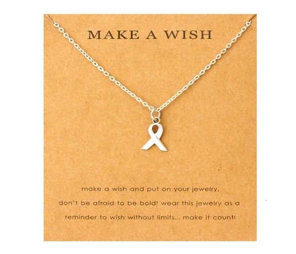 

ribbon cancer awareness pendant necklaces antique silver moon mountain infinity chain necklace women fashion trendy jewelry6218652