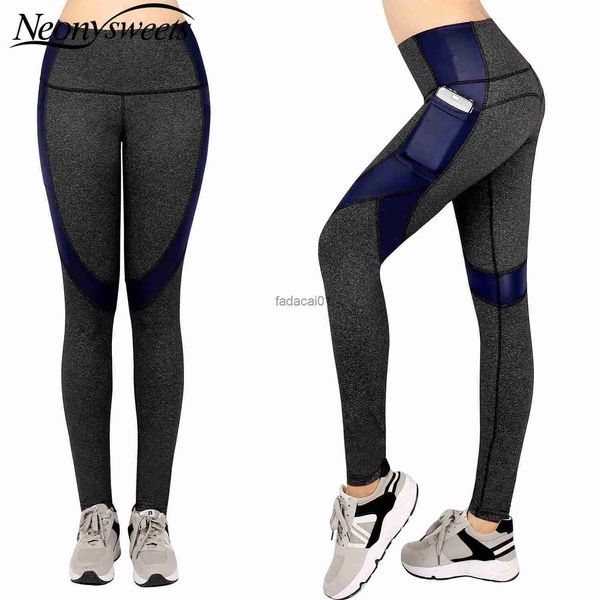 

neonysweets non seethrough high waist workout running push up 4 way stretch tummy control girl tights seamless leggings l230621, Black