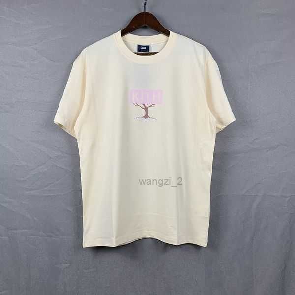 

2023 ss high street tide brand men's t-shirts kith view short-sleeved rose omoroccan tile men and women tee cotton 9 qymw, White;black