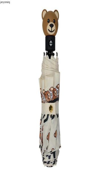 

bear umbrellas outlet printed umbrella drop portable windproof folding umbrella short handle rain protection umbrella for7604460, Red;brown