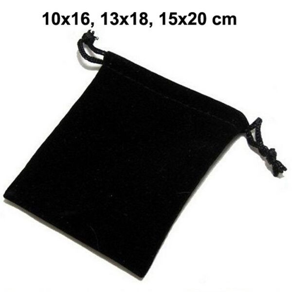 

50pcslot 10x16 13x18 15x20 cm black drawstring pouches velvet bags for jewelry christmas packaging gift bag can custom logo t203303941, Pink;blue