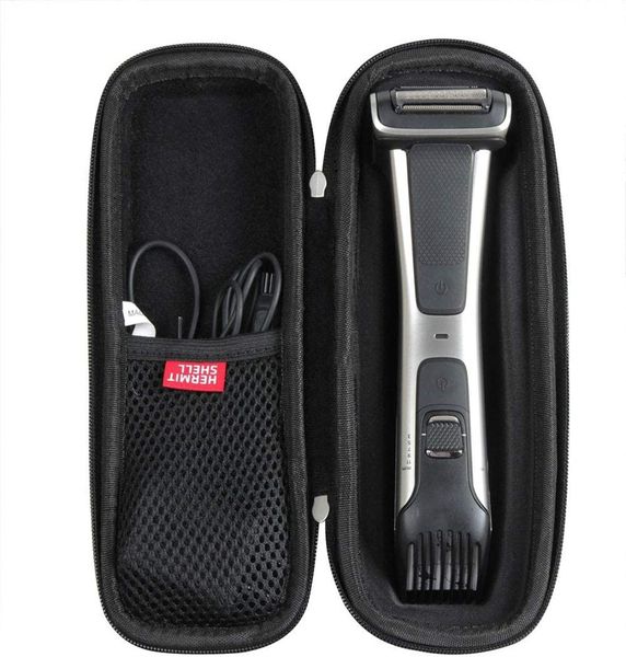 

hermitshell hard travel case for philips norelco bg703049 bodygroom series 7000 body trimmer shaver8310379