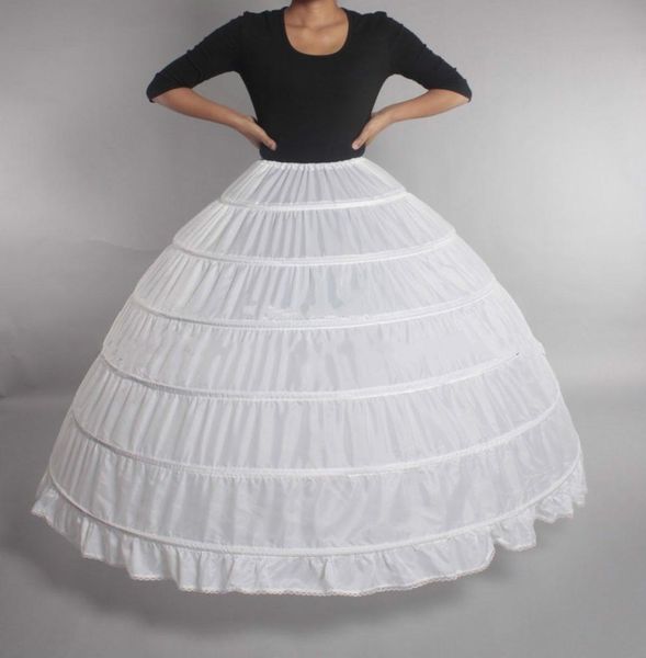 

ball gown 6 hoops petticoat wedding crinoline bridal underskirt layes slip 6 hoop skirt crinoline for quinceanera dress9944904, White