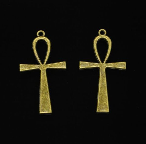 

29pcs zinc alloy charms antique bronze plated cross egyptian ankh life symbol charms for jewelry making diy handmade pendants 5223749750, Bronze;silver