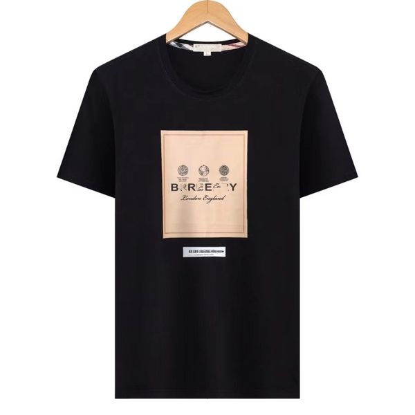 

2023 mens t shrit bear patten bu cotton t shirt presenting a regular fit decorative equestrian knight logo embroidery embellishment asian si, White;black