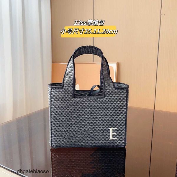 

outdoor bag straw girl designer loews 23ss handbag woven pastoral tote handbag wine coconut bags women's large capacity shoulder travel
