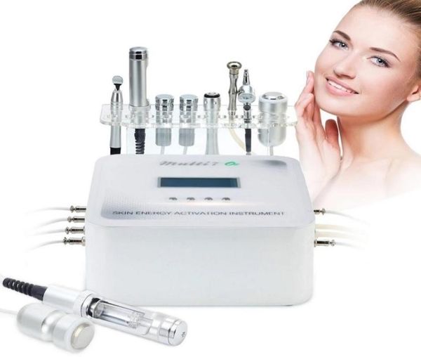 

multifunctional beauty equipment 7 in 1 diamond microdermabrasion mesotherapy electroporation beauty devicemicrocurrent face lift2937859, Black;white