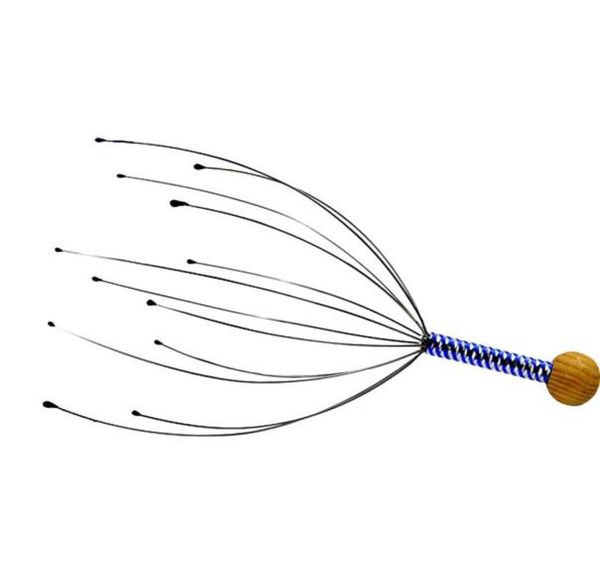 

head relax massager hair held spa scalp neck stress relief massage release head physician steel ball massager6810207
