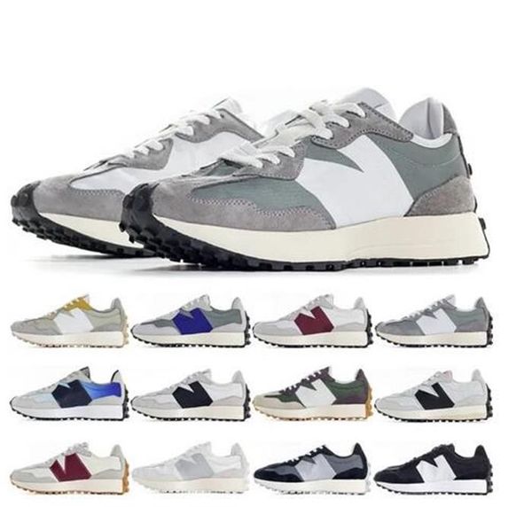 

2023 designer new 327 327s running shoes b327 sports trainers for men women grey white black silver navy blue paisley jogging runners sneake