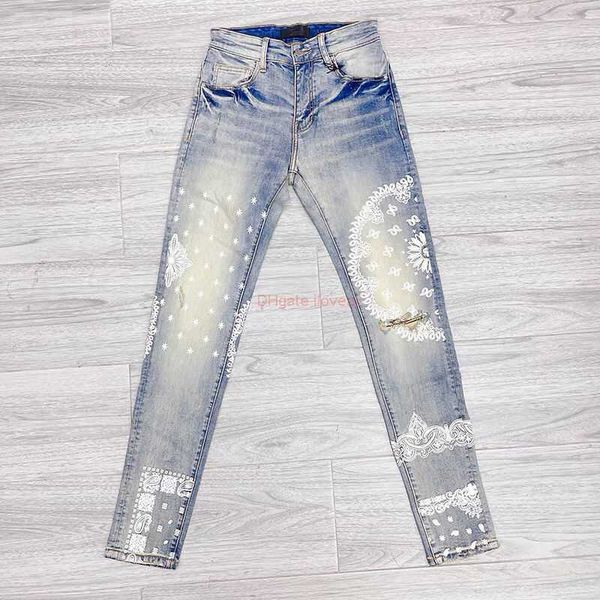 

designer clothing amires jeans denim pants italian trendy brand new amies with elastic slim fit personalized printed small foot long pantsi7, Blue
