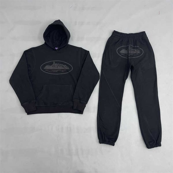 

cort men's london premium 1 1 spring and autumn hooded sweater set sweater set eiz crtz, Black