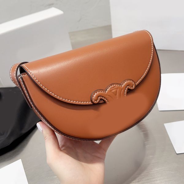 

saddless half moon bags designer brand bag totes chains cross body luxury handbag fashion shoulder bag women letter purse phone wallet plain