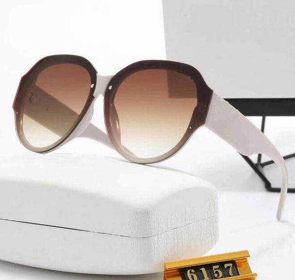 

men luxury sunglasses designer full frame round round lens sunglasses women's travel sunglasses multi-color optional with box, White;black