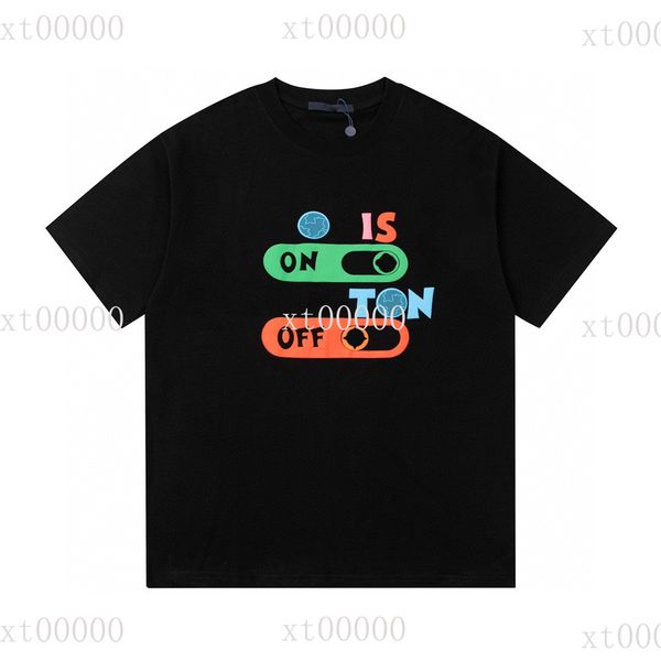 

22ss designer letter printed t shirts tee sweatshirt fashion high street short sleeves summer casual t-shirt breathable men women crew neck, Black;brown