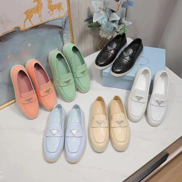 

new spring summer suede leather loafers designer men women fashion loafers anti-slip rubber leather put on loafers shoes size 35-45, Black