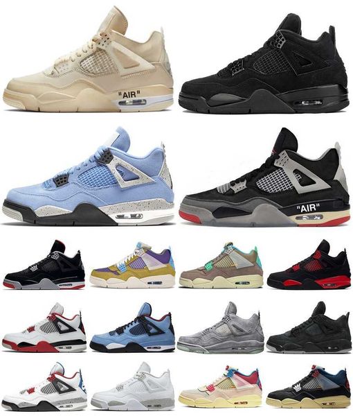 

4 authentic se university blue men shoes guava ice off noir kaws 4s fire red white bred sail cactus jack taupe haze union oreo zen master in