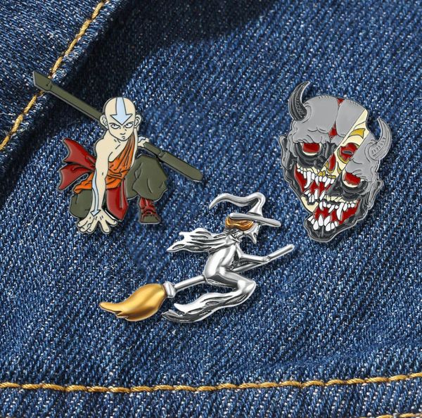 

collection avatar anime enamel pins and brooches for woman fashion lapel pin for clothes backpack bags badge gifts5660965, Blue