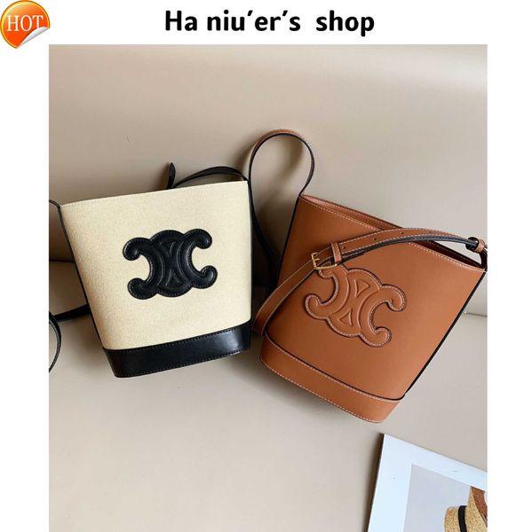 

women's designer bags arc de triomphe bucket women's 2023 new shoulder leather large capacity versatile messenger trend factory di
