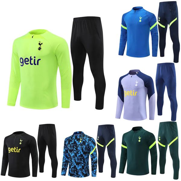 

spurs tracksuit kids set del chandal 23 24 survetement son janssen lo celso ndombele man football jackets child training suit dele bale kane, Black