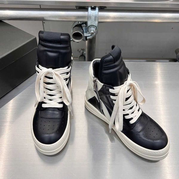 

rick shoes casual sneakers low nude boots designer fashion classic men's and women's thick sole zipper lace up black owens street