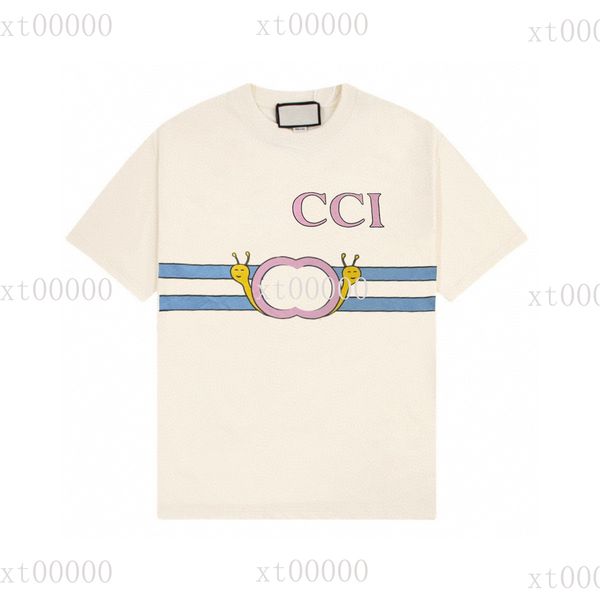 

22ss designer letter printed t shirts tee sweatshirt fashion high street short sleeves summer casual t-shirt breathable men women crew neck, Black;brown