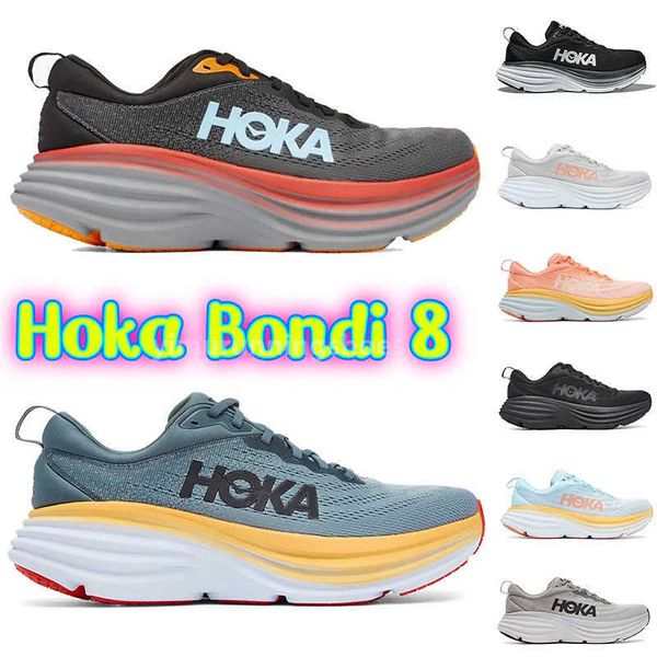 

hoka shoes hokas one bondi 8 athletic running sneakers carbon x clifton anthracite castlerock black white goblin blue women mens trainers sp