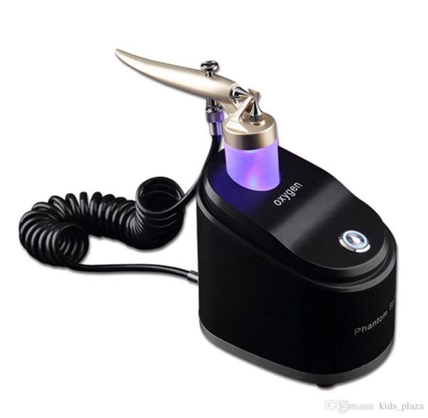 

portable pure oxygen water spray jet facial massage skin rejuvenation care peel machine whitening lighten wrinkles removal4600210, Black;white
