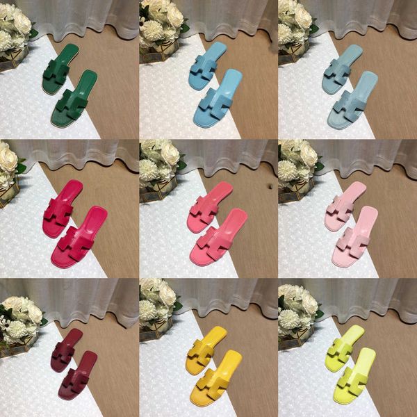

with box summer crocodile skin leather womans slippers flip flops orange black scuffs shoes flat slides ladies beach sandal classic pu lady