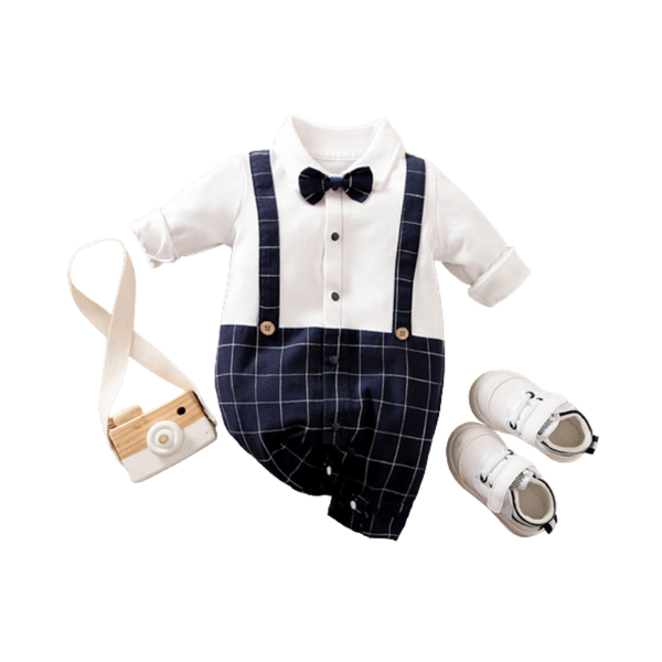 

100% cotton kids clothing long-sleeved one-piece baby boys clothing new born baby boy rompers, White