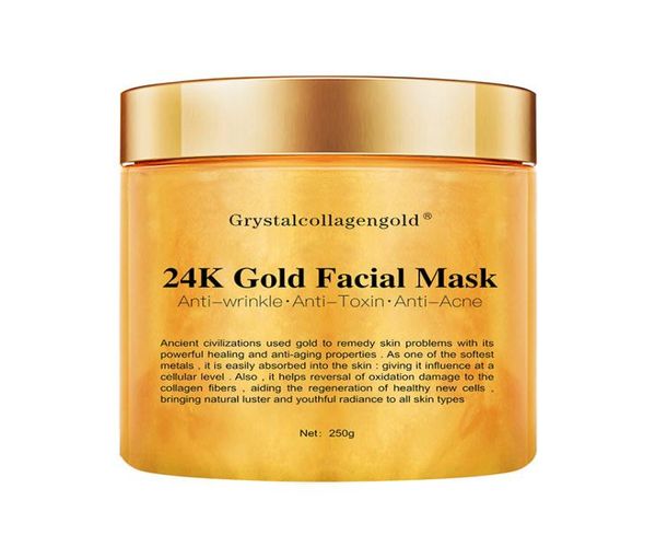 

grystal collagen gold woman039s facial face mask 24k gold collagen peel off facial mask face skin moisturizing firming5680135