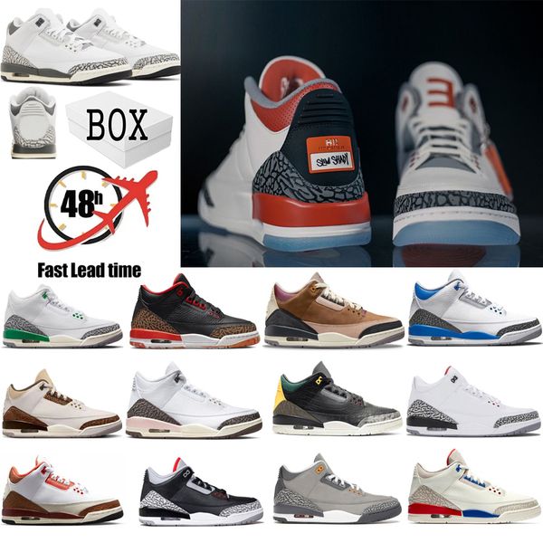 

new jumpman 3 3s basketball shoes j balvin fragment wizards palomino mars stone white cement lucky green unc muslin dark iris neapolitan sne