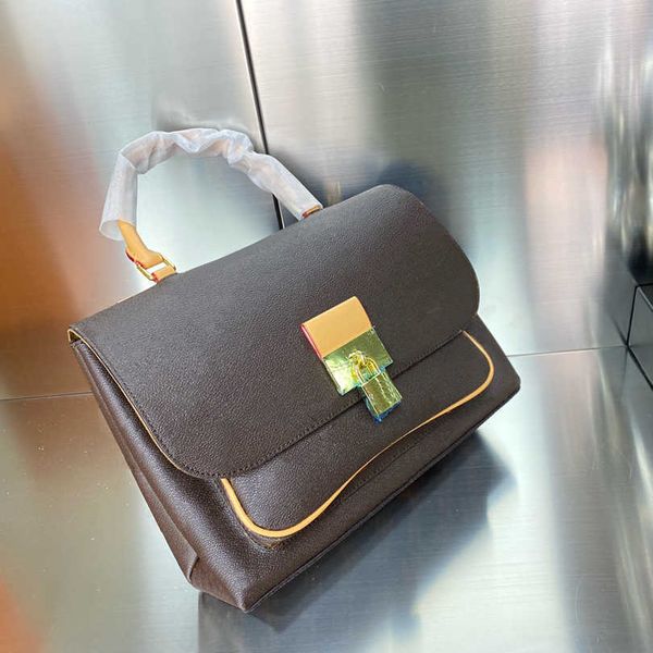 

fashion bag 2022 calfskin classic designer lvity wallets jacquard flower handbags metal big lock one shoulder messenger bags luxury 4llt