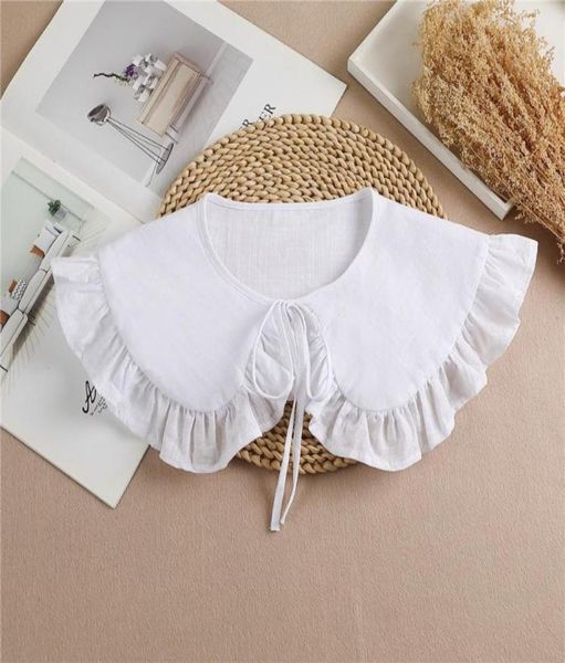 

bow ties summer tie shawl white fake collars for women removable dress detachable collar wrap 2021 false decor1813507, Black;gray