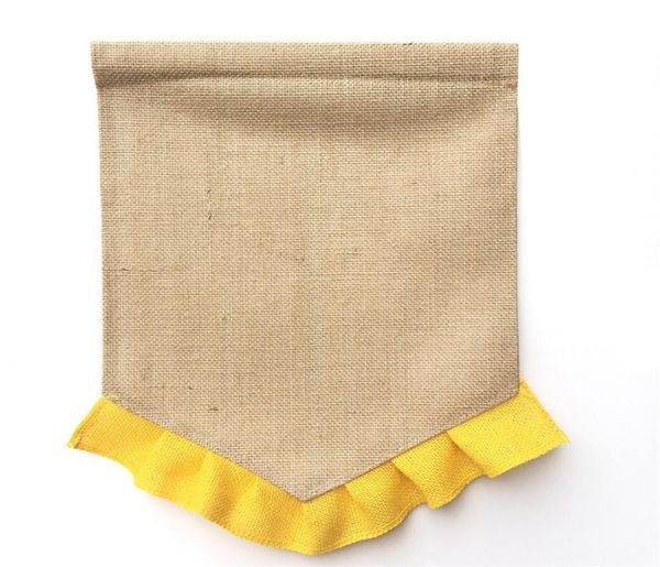

blank burlap flag diy jute ruffles garden flags portable blank banner easter garden decorations 14 colors dhw321 128 z27188983