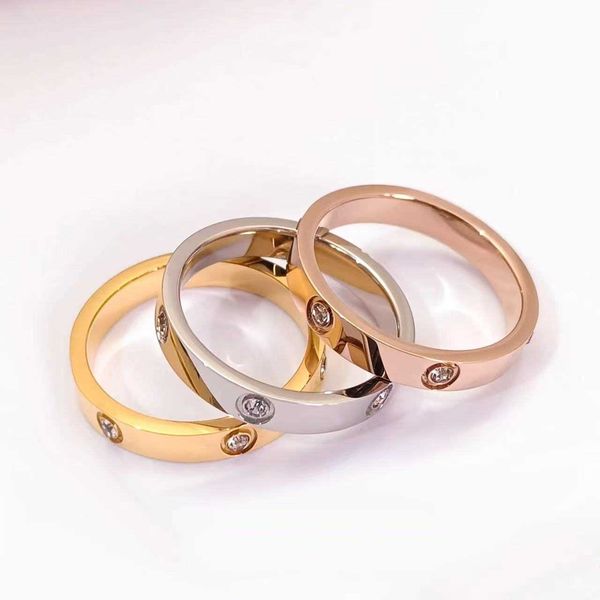 

designer new furious gao qiqiang's same titanium steel ring does not fade simple stainless jewelry with logo, Silver