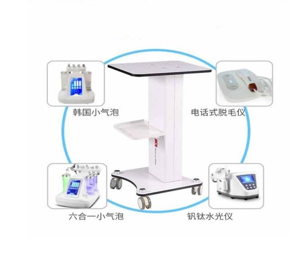 

beauty salon trolley stand holder rolling cart ro ller wheel aluminum abs trolley salon furniture for hydro dermabrasion cavitatio9057168