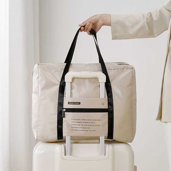 

2023 new foldable and simple travel bag lightweight short distance multifunctional travel portable storage bag