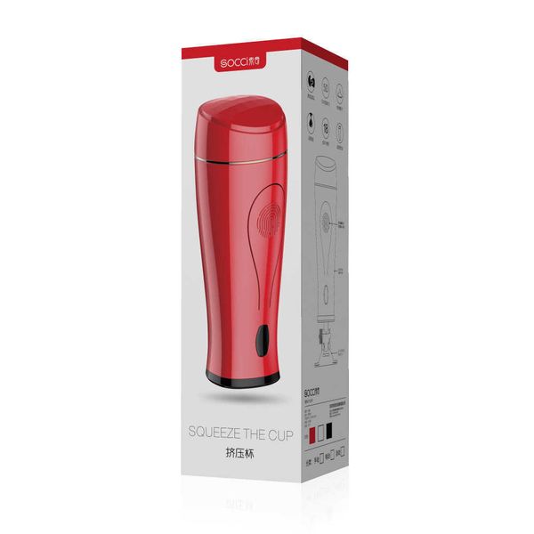 

yayou suoqi squeezed aircraft cup manual clip suction male products
