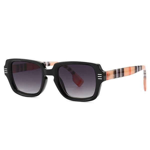 

wholesale of 2819 narrow runway show scottish patterned for men's trendy street p cat's eye sunglasses, White;black