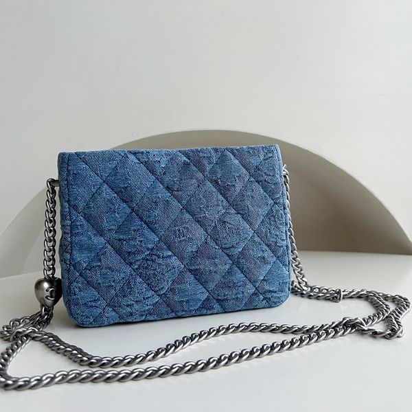 

23 designer mini hobo bag classic canvas mini underarm bag 18cm luxury shoulder handbag high imitation chain bag with box zc086