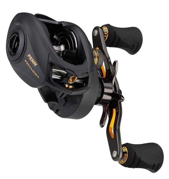 

baitcasting reels penn brand fathom fishing fth200lp fth200lphs fth300lphs 61bb dual action casting brake low profile 2301075337071