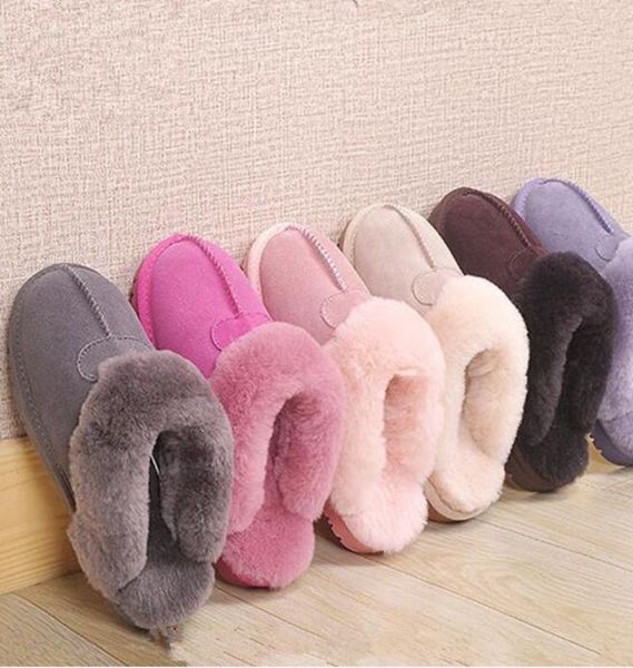 

winter kids boys girls slippers classic design snow boots 51250 warm genuine leather flat martin boots short women boot keep warm 6195690, Black;grey