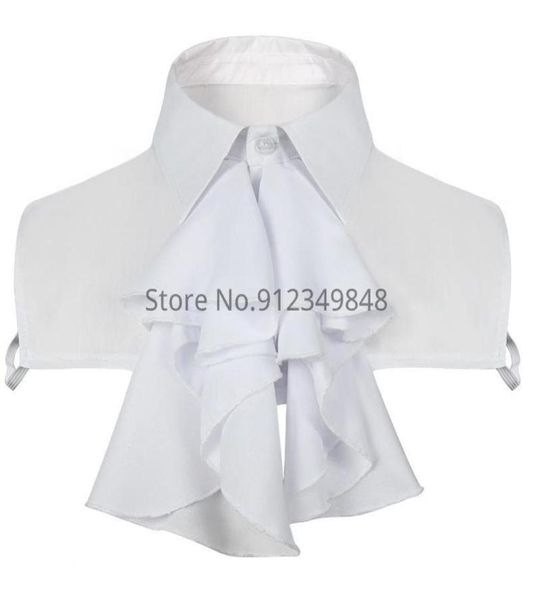 

bow ties medieval tie neck collar victorian costume cravat accessory elegant ruffle ascot cosplay halloween for men w7456935, Black;gray
