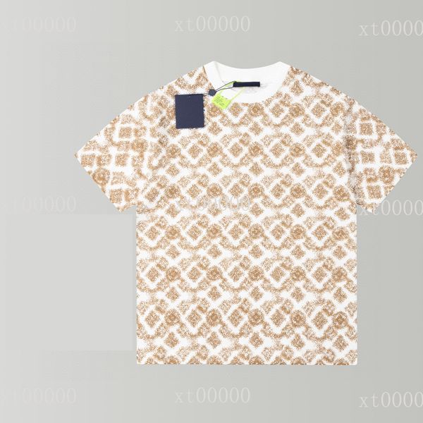 

22ss designer letter printed t shirts tee sweatshirt fashion high street short sleeves summer casual t-shirt breathable men women crew neck, Black;brown