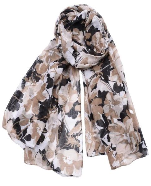 

guttavalli women camouflage galsang flowers long shawl female geometric wrap winter chevron viscose warm floral soft scarves banda7387082, Blue;gray