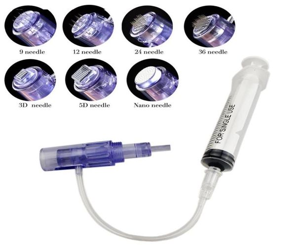 

new arrival dermapen cartridge for electric microneedling auto mesotherapy injection gun crystal injector nano needle derma pen3954282